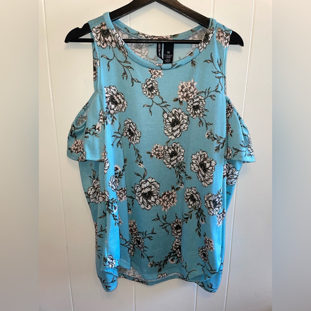 Floral open Shoulder Blouse